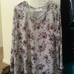 Plus long sleeve sweater shirt